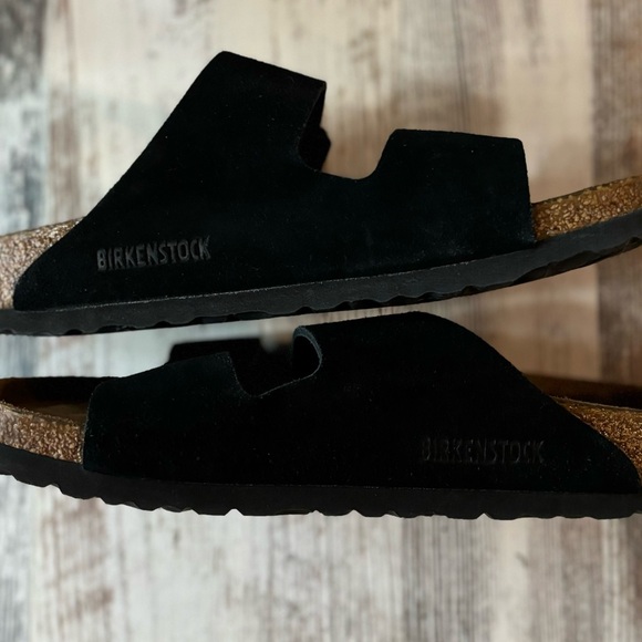 Birkenstock Black Suede, Two Strap Sandals.. Hardly worn, Comfy!! - Picture 5 of 7